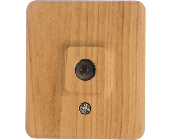 Розетка TV ЭРА 11-3201-11 одиночная, ОУ, IP20, Эксперт, сосна Б0020726 – изображение 2