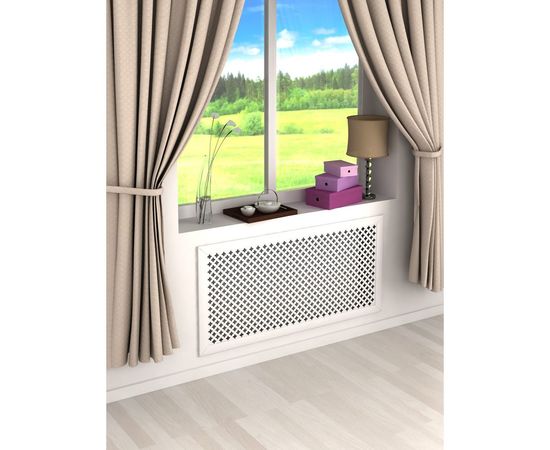 Экран для радиатора Стильный Дом Готико 60х60 см, белый v545899 – изображение 2