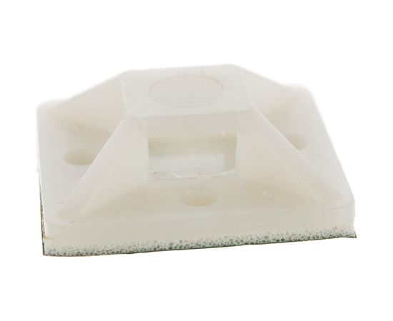 Монтажные самоклеящиеся площадки FORTISFLEX ПМС 25х25 белый 100шт 49445 – изображение 2