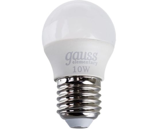 Лампа Gauss LED Elementary Шар 10W E27 730lm 4100K 53220 – изображение 2