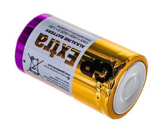 Алкалиновые батарейки GP LR20 2 шт Extra Alkaline 13А 13AX-2CR2 Extra – изображение 3