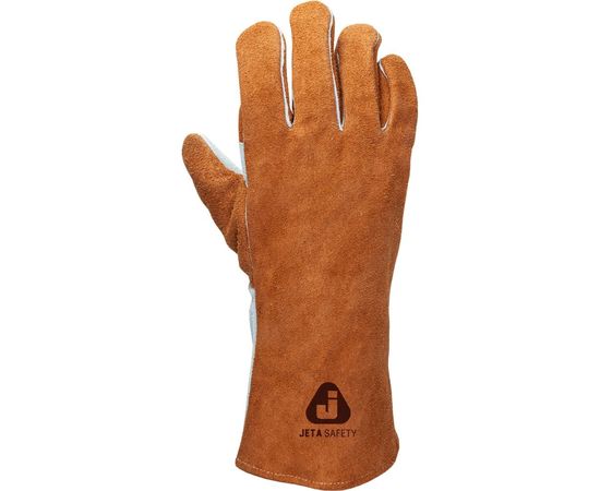 Перчатки сварщика Jeta Safety Ferrus Active 10, с крагой, цвет коричневый/оранжевый, JWK401-XL – изображение 6