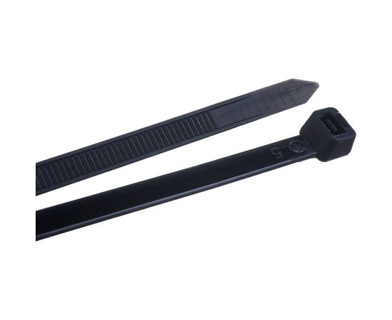 Ленточная хомут-стяжка Gigant 8х400 черный, 100 шт G/1/11 – изображение 3