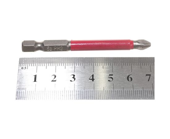 Бита PH2, 70 мм для шуруповерта GROSSMEISTER 024011003 – изображение 2