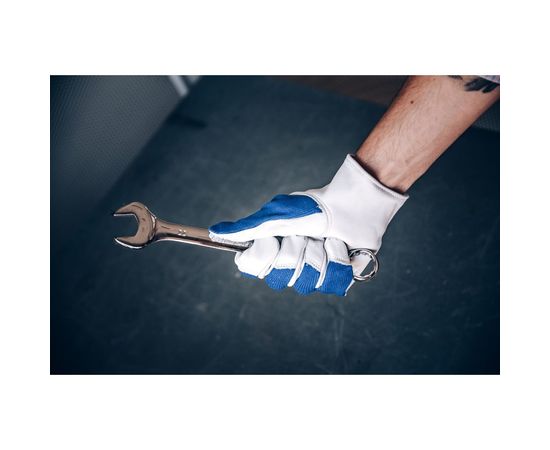 Кожаные перчатки Jeta Safety Locksmith синий/белый JLE321-10/XL – изображение 4