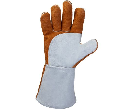 Перчатки сварщика Jeta Safety Ferrus Active 10, с крагой, цвет коричневый/оранжевый, JWK401-XL – изображение 5