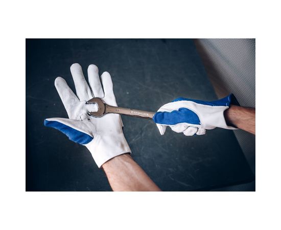 Кожаные перчатки Jeta Safety Locksmith синий/белый JLE321-10/XL – изображение 3