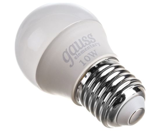 Лампа Gauss LED Elementary Шар 10W E27 730lm 4100K 53220 – изображение 6