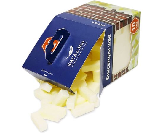 Фиксаторы шва для укладки декоративного камня (243 шт, 10 мм) Фасадэль FS10 box – изображение 2