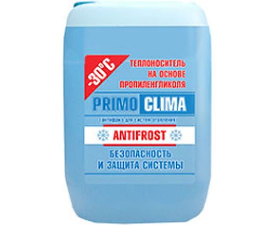 Теплоноситель Пропиленгликоль -30C 20 кг, канистра, цвет синий Primoclima Antifrost pa -30C 20 