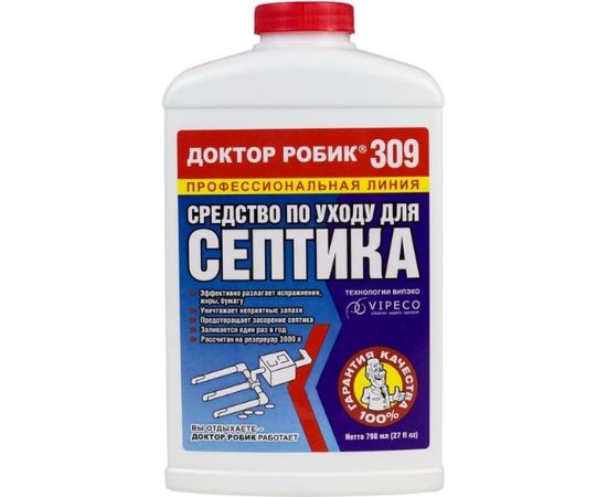 Средство по уходу для септика Доктор Робик 309 
