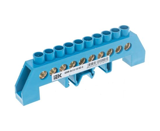Нулевая шина IEK ШНИ-8x12-10-КС-С в комбинированном DIN-изоляторе тип Стойка ИЭК YNN10-812-10DP-K07 