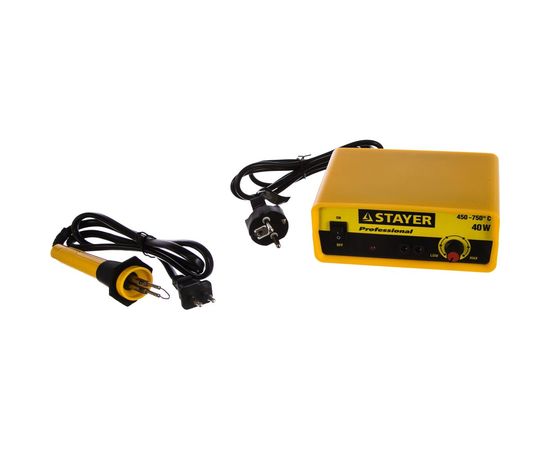 Станция для выжигания STAYER "EXPERT" Пирограф, 2 температурный режим 450-750С, 40Вт 45228 