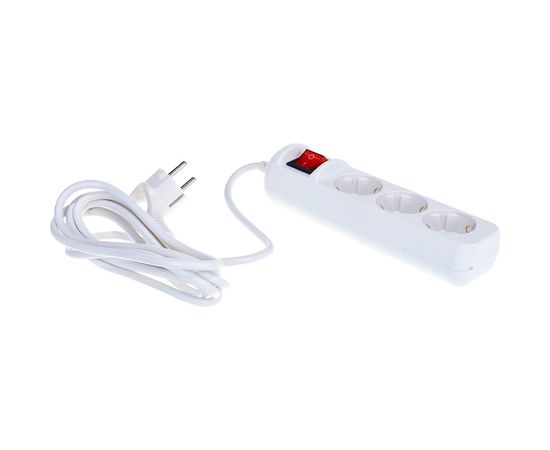 Удлинитель ЭРА UX-3es-3m c заземлением 3x0,75мм2, c выключателем, 3 гнезда, 3м Б0035751 