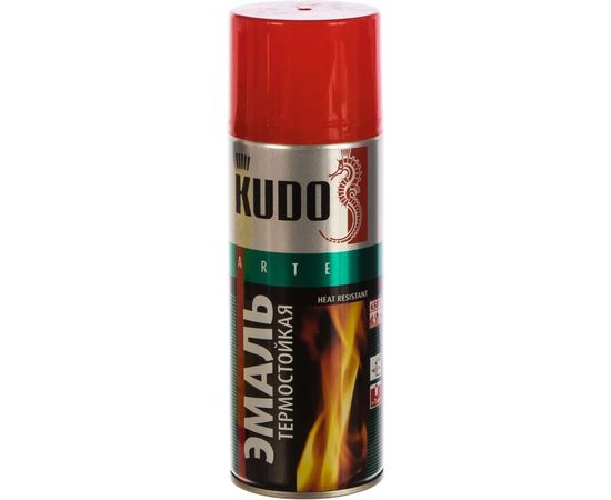 Термостойкая эмаль-аэрозоль KUDO красная 520 мл 1/12 5005 585307 