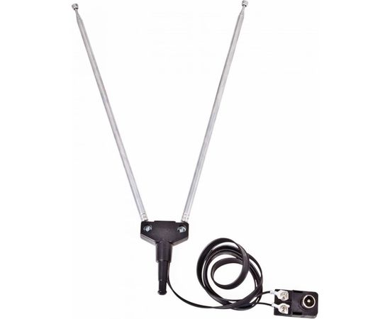 Телескопическая комнатная антенна, диам 6мм, 4 секции, с адаптером REXANT RX-107-4 34-0107-4 