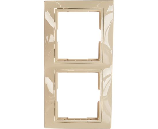 Двухпостовая горизонтальная рамка, слоновая кость TDM Таймыр SQ1814-0126 