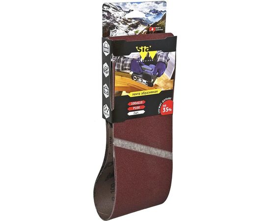 Лента шлифовальная бесконечная 2920 siawood (2 шт; 100х610 мм; Р100) sia Abrasives sw610-100 