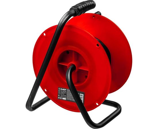 Удлинитель на катушке ЗУБР "ПВС 307", 40 м, 2500 Вт, 4 гнезда, ПВС 3х0,75 кв мм, 55083-40 – изображение 6