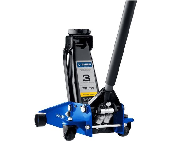Гидравлический подкатной домкрат 3т, 130-465мм, ЗУБР Профессионал X80 43050-3_z01 – изображение 5