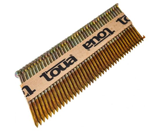 Гвоздь по дереву (2,87х63 мм, 3000шт.) рифленый c гальваническим покрытием TOUA 28763RIEG – изображение 3