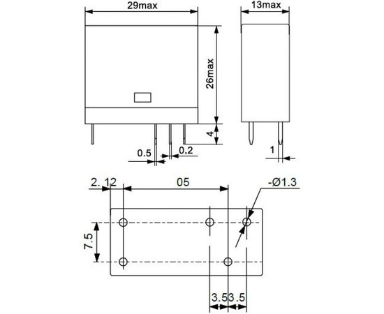 Промежуточное реле РЕЛЕОН 1 перекидной контакта 8А 230В AC RP251823000 – изображение 3