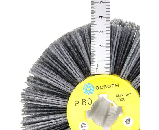 Щетка-валик (120х100х19 мм; P80; полимерный ворс) ОСБОРН 6-037 PLM.RB12010019P80 – изображение 2