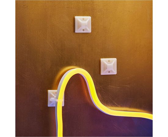 Самоклеящаяся площадка REXANT 20x20 мм, белая, упаковка 10 шт. 07-2020-1 – изображение 2