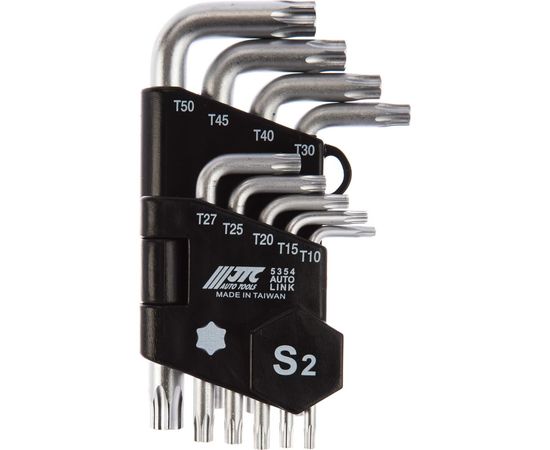 Набор Г-образных ключей торкс T10-T50 9шт JTC 5354 