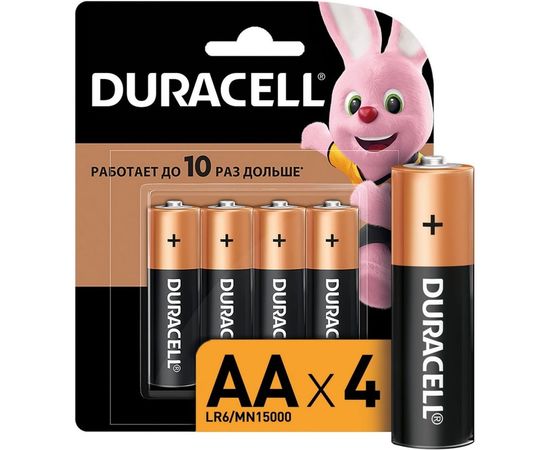 Элемент питания Duracell LR6-4BL BASIC CN 48/192/18816 Б0026815 