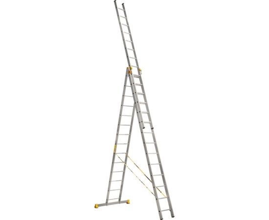 Трехсекционная алюминиевая лестница Алюмет Серия Р3 9314 