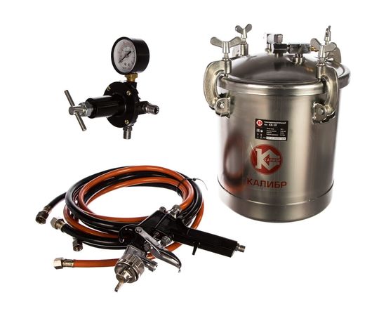 Красконагнетательный бак с краскораспылителем Калибр КБ-10 00000049779 