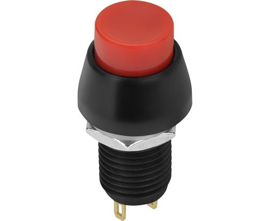 Выключатель-кнопка duwi красная 2 контакта, 250В, 3А, ВКЛ-ВЫКЛ PBS-11А, 26855 0 
