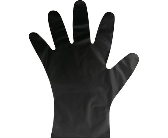 Одноразовые перчатки AVIORA эластомер, черные, размер L, 100 шт. 402-884 