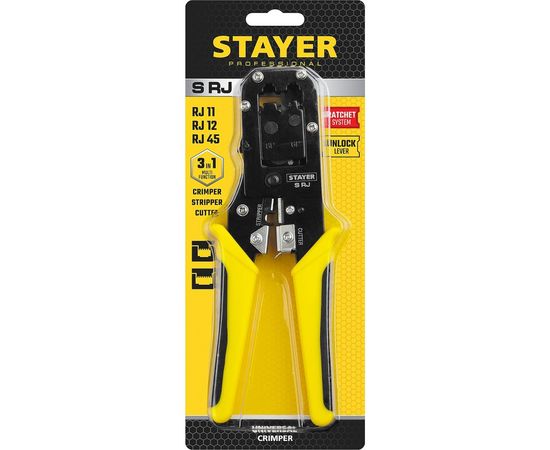 Универсальный кримпер Stayer Professional RJ45, RJ11/RJ12 22652 – изображение 2