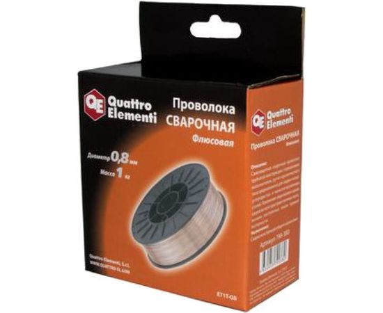 Проволока сварочная флюсовая (0.8 мм; 1 кг) QUATTRO ELEMENTI 790-380 – изображение 2