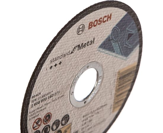 Круг отрезной по металлу Standard 115х22.2х1.6 мм Bosch 2608603163 – изображение 2
