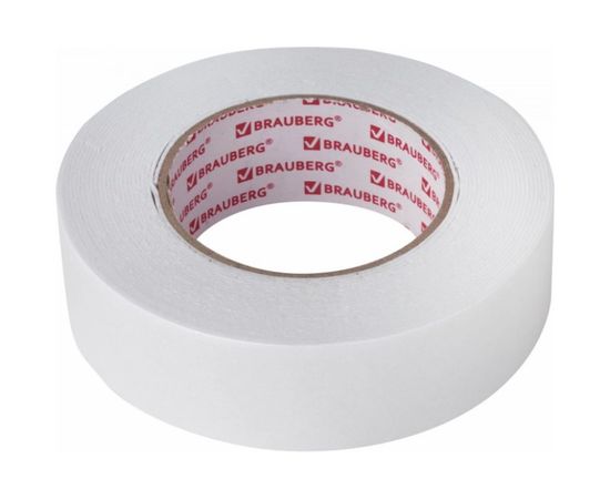 Клейкая двусторонняя лента BRAUBERG 38 мм х 8 м, на вспененной основе, 1 мм, прочная 606422 – изображение 4