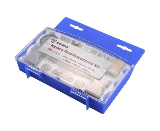 Набор насадок для гравера в кейсе 56 предметов DH56 DEKO 065-0784 – изображение 3