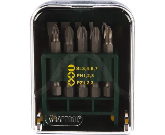 Набор бит 11 предметов KRAFTOOL 26136-H11 – изображение 2