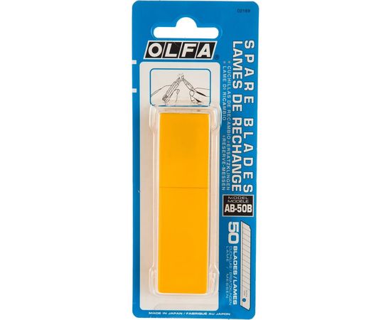 Сегментированные лезвия OLFA 9х80х0.38 мм 50 шт. OL-AB-50B – изображение 3