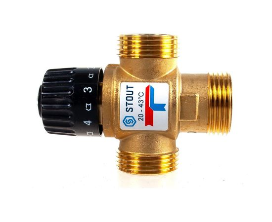 Термостатический смесительный клапан STOUT G 1” M SVM-0120-164325 – изображение 2
