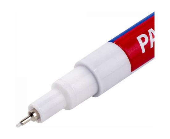 Лаковый маркер-краска BRAUBERG EXTRA paint marker 1 мм, белый улучшенный, нитро-основа, 151959 – изображение 4