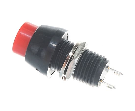 Выключатель-кнопка duwi красная 2 контакта, 250В, 3А, ВКЛ-ВЫКЛ PBS-11А, 26855 0 – изображение 5