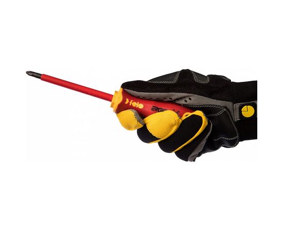 Диэлектрическая крестовая отвертка Felo Ergonic PZ 2X100 41520390 – изображение 4