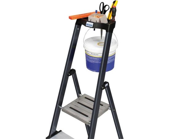 Стремянка, анодированные боковины Krause MONTO SECURO, 6 ступеней 126443 – изображение 5