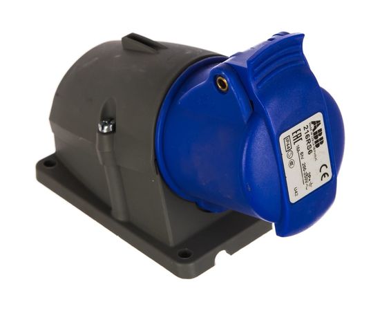 Кабельная розетка ABB 16А 2Р+E IР44 на поверхность 250В CEWE 2CMA193098R1000 
