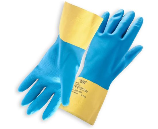 Неопреновые, химически стойкие перчатки JetaSafety JNE711 L 