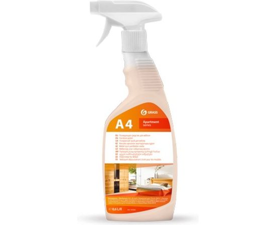 Полирующее средство для мебели Grass Apartament series А4 флакон 600 мл 125262 