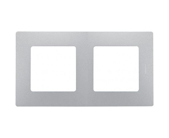 Рамка Legrand Etika 2 поста алюминий Leg 672552 